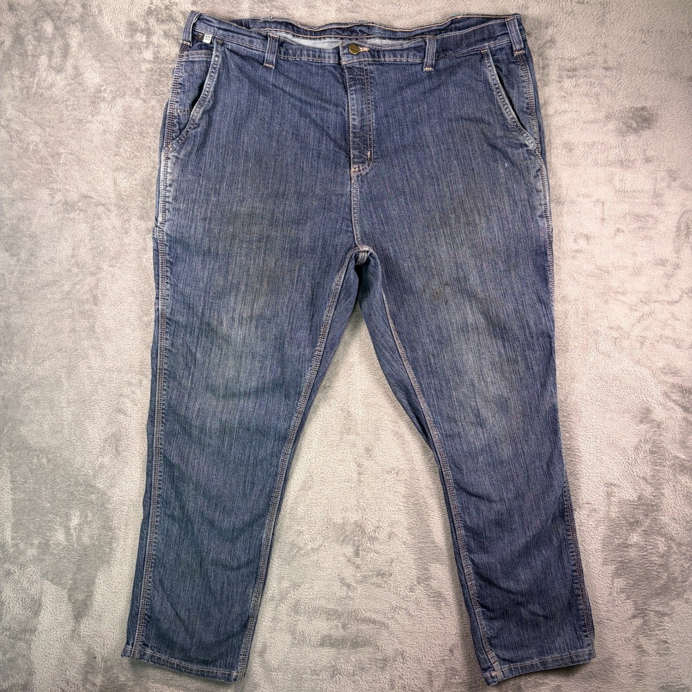 Carhartt FR Flame Resistant Carpenter Jeans Men's 44x30 (41x28) Blue CAT 2 Work